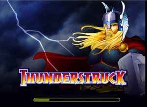 Thunderstruckビデオスロットの読み込み画面
