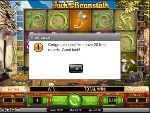 jack and the beanstalk free spins